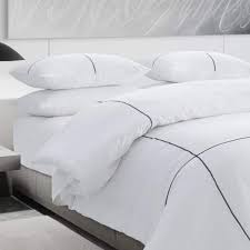 white striped cotton king comforter set