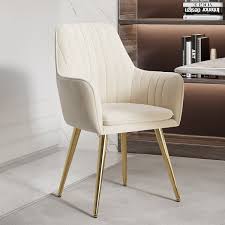 modern dining chair beige velvet