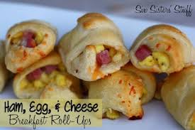 ham egg cheese breakfast roll ups
