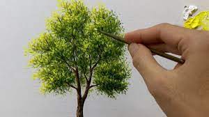how to paint a simple tree you