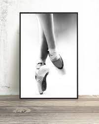 Buy Ballerina Canvas Art Black And