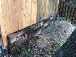 Railroad Tie Retaining Wall Build