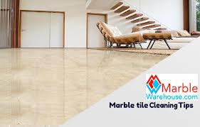 how to clean marble tiles to give