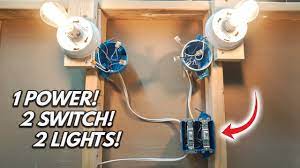 how to wire 2 single pole switch inside
