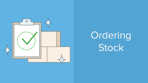 Ordering Stock With Vend Vend U