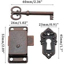 3 pcs cabinet lock antique lock
