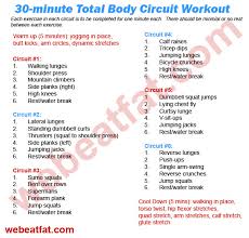 circuit training 30 minute total body