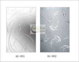 4 6mm Design Glass Acid Etched Pattern
