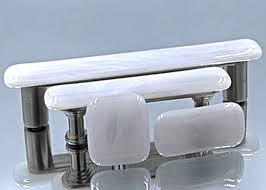 White Crystal Handmade Glass Cabinet