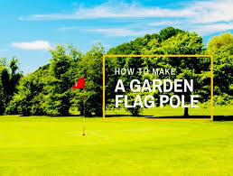 how to make a garden flag pole