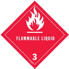 d o t flammable liquid label for