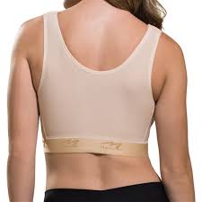 Post Surgical Seamless Molded Cup Compression Bra B01g