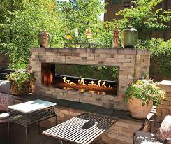 A Fire Pit Under A Covered Patio