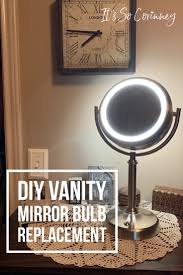 vanity makeup mirror diy bulb