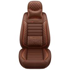 Hans1 Black Red Leather Car Seat Covers