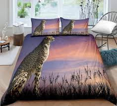 Leopard Duvet Cover King Size 3d Animal