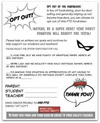 try an opt out fundraiser letter