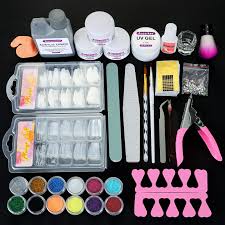 acrylic nail kit with acrylic liquid