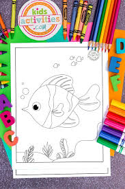 When it gets too hot to play outside, these summer printables of beaches, fish, flowers, and more will keep kids entertained. Fish Coloring Pages Free Printable For Kids