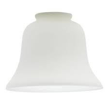 Fuse Satin White Bell Shade Glass By