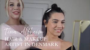 hair makeup artist in denmark with