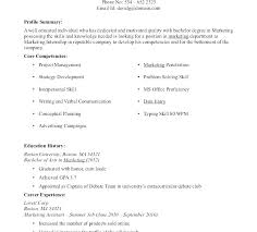 Cover Letter Marketing Internship No Experience
