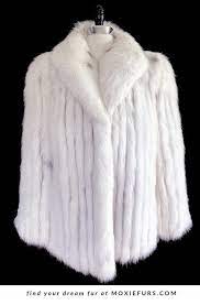 Arctic Fox Spotted Fur Coat Real