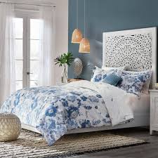 blue fl king comforter set