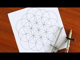 how to draw flower of life sacred