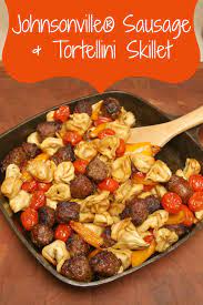 easy sausage and tortellini skillet recipe