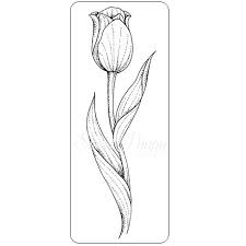 Sweet Poppy Stencil Tulip Stamp