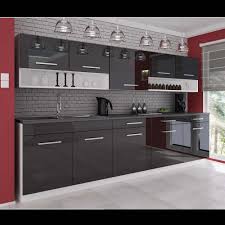 High gloss acrylic kitchen cabinets. High Gloss Kitchen Cabinets Complete 7 Units Modern 240cm Black Gloss Interior Effects