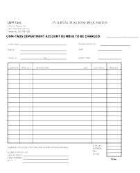 Purchase Requisition Template Excel Material Form Stationery
