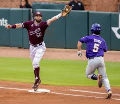 Eastern and will be broadcast by espn2 and also available to stream via the espn app, with tom hart handling the play. Lsu Beats Texas A M Ends Aggies Chances Of Making Sec Baseball Tournament Baseball Theeagle Com