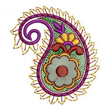 Instructions, stitch designs and more! 2x2 Paisely Embroidery Design Freebie Embroideryshristi
