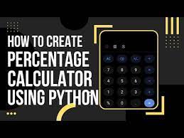 percene calculator using python