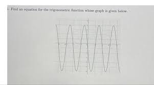 Find An Equation For The Trigonometric