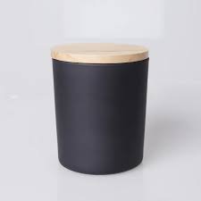 10oz Quality Matte Black Glass Candle Jars