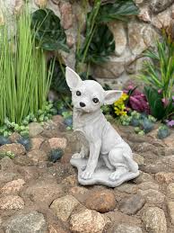 Chihuahua Dog Statue Zen Garden Pet