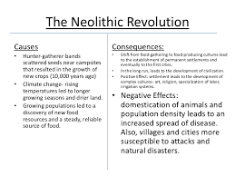 The Neolithic Revolution T Chart 1