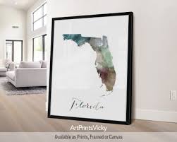 Affordable Florida Map Poster A