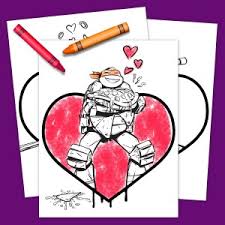 Your own ninjago valentine's day printable coloring page. Tmnt Valentine S Day Coloring Pack Nickelodeon Parents