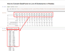 how to convert dataframe to list of