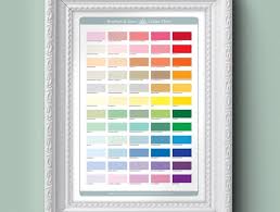 Hove Paint Colour Chart Art Print