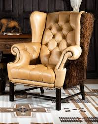 american bison chair tufted saddle
