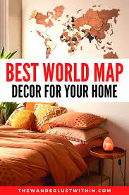 12 Best World Map Wall Art To Decorate