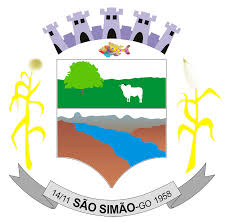 Apresenta a forma retangular, com. Simbolos Prefeitura De Sao Simao Goias
