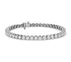 3mm lab grown diamond round tennis bracelet 14k gold custom hip hop jewelry charm bracelets for men women