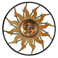 Metal Sun Outdoor Wall Decor 39