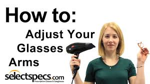 how to adjust the arms on your glasses